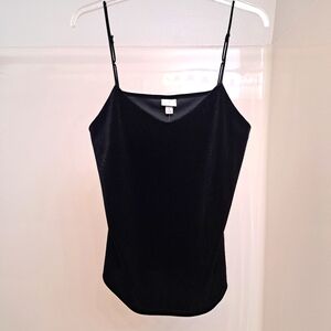 Black velvet cami